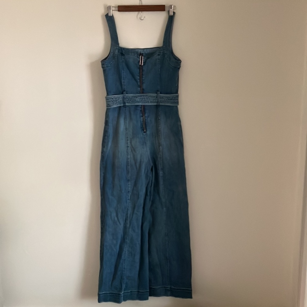 Anthropologie Denim Jumper with Belt size 10 - Picture 2 of 6